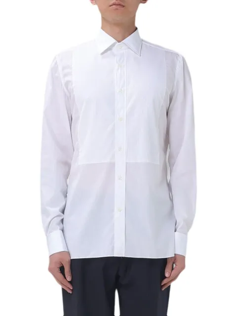 Luigi Borrelli bib-panel poplin shirt