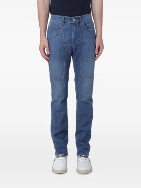 JECKERSON slim-fit patch-detail jeans