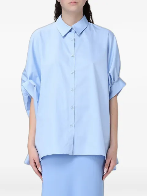 Hanita gathered short-sleeve shirt