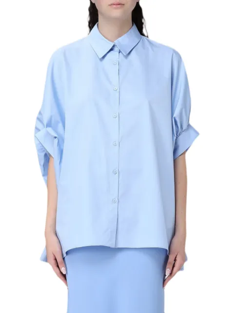 Hanita gathered short-sleeve shirt