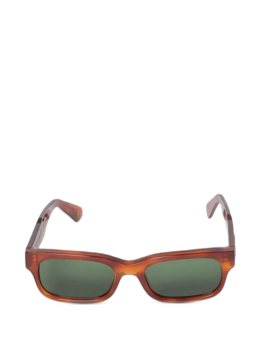 Borsalino x marcello rectangle-frame sunglasses - Marrone