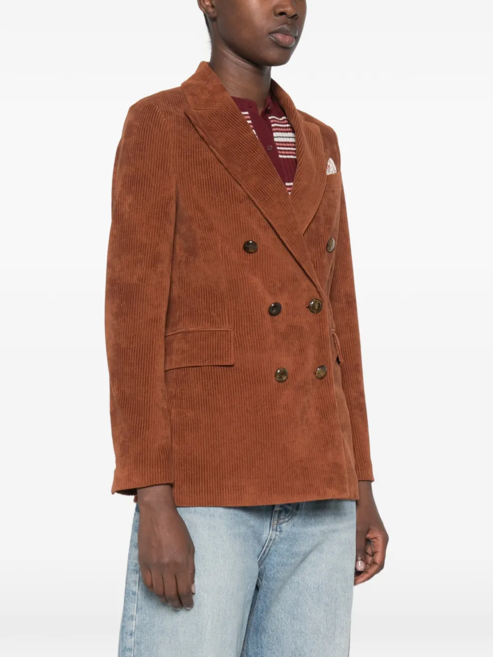Circolo 1901 Ribfluwelen blazer Bruin