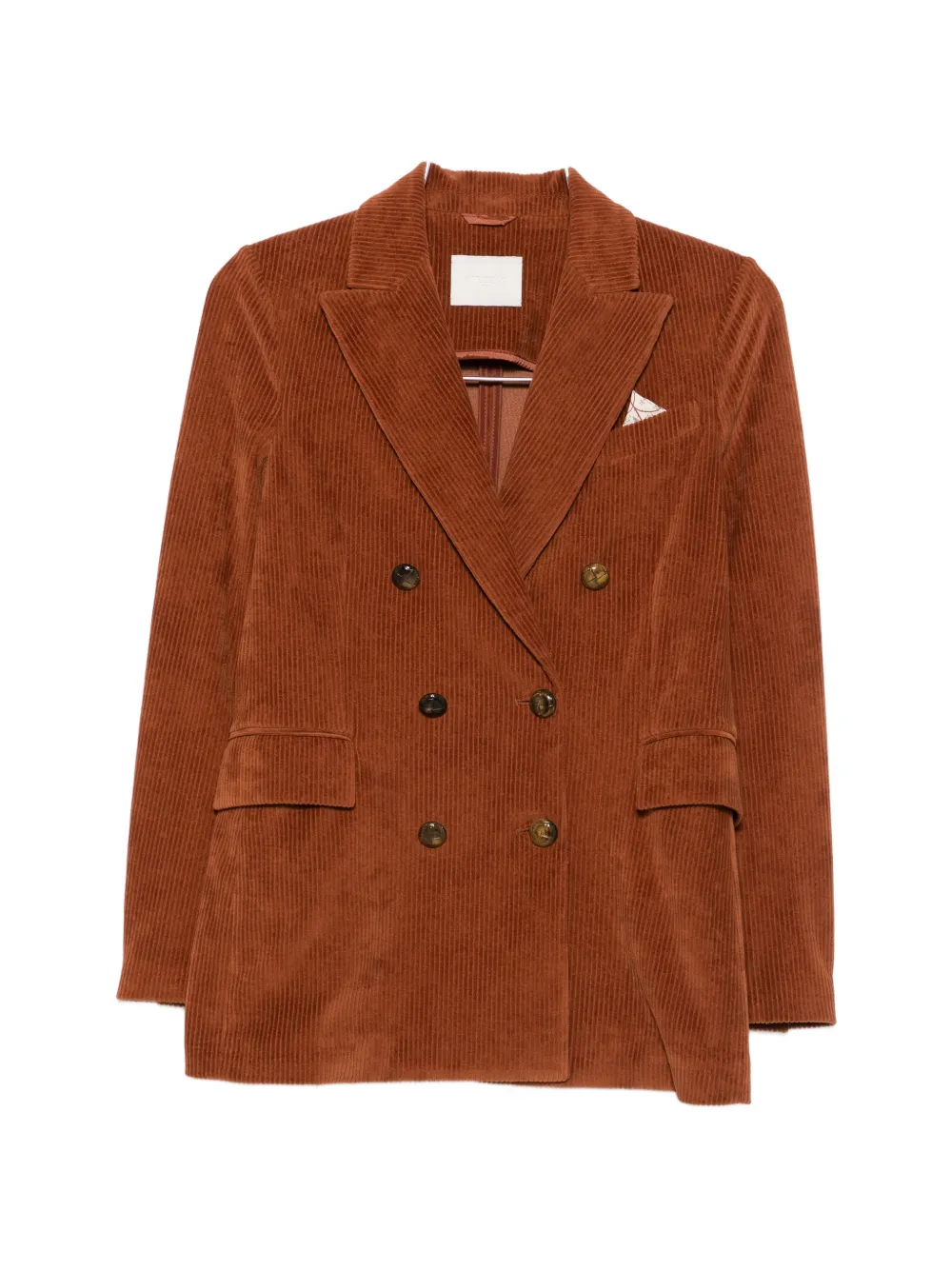 Circolo 1901 double-breasted corduroy blazer - Braun