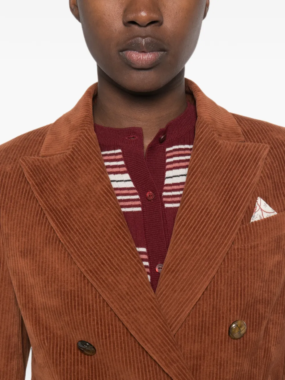 Circolo 1901 Ribfluwelen blazer Bruin