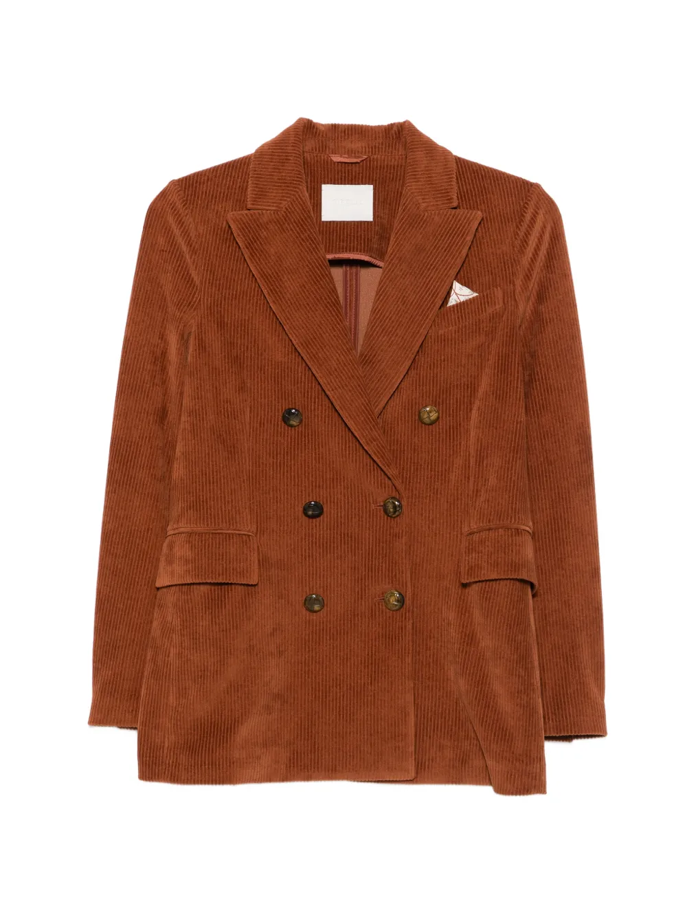 Circolo 1901 double-breasted corduroy blazer - Marrone