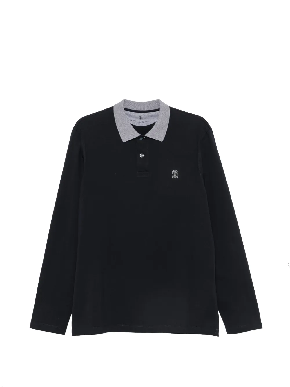 Brunello Cucinelli Polo a maniche lunghe - Blu