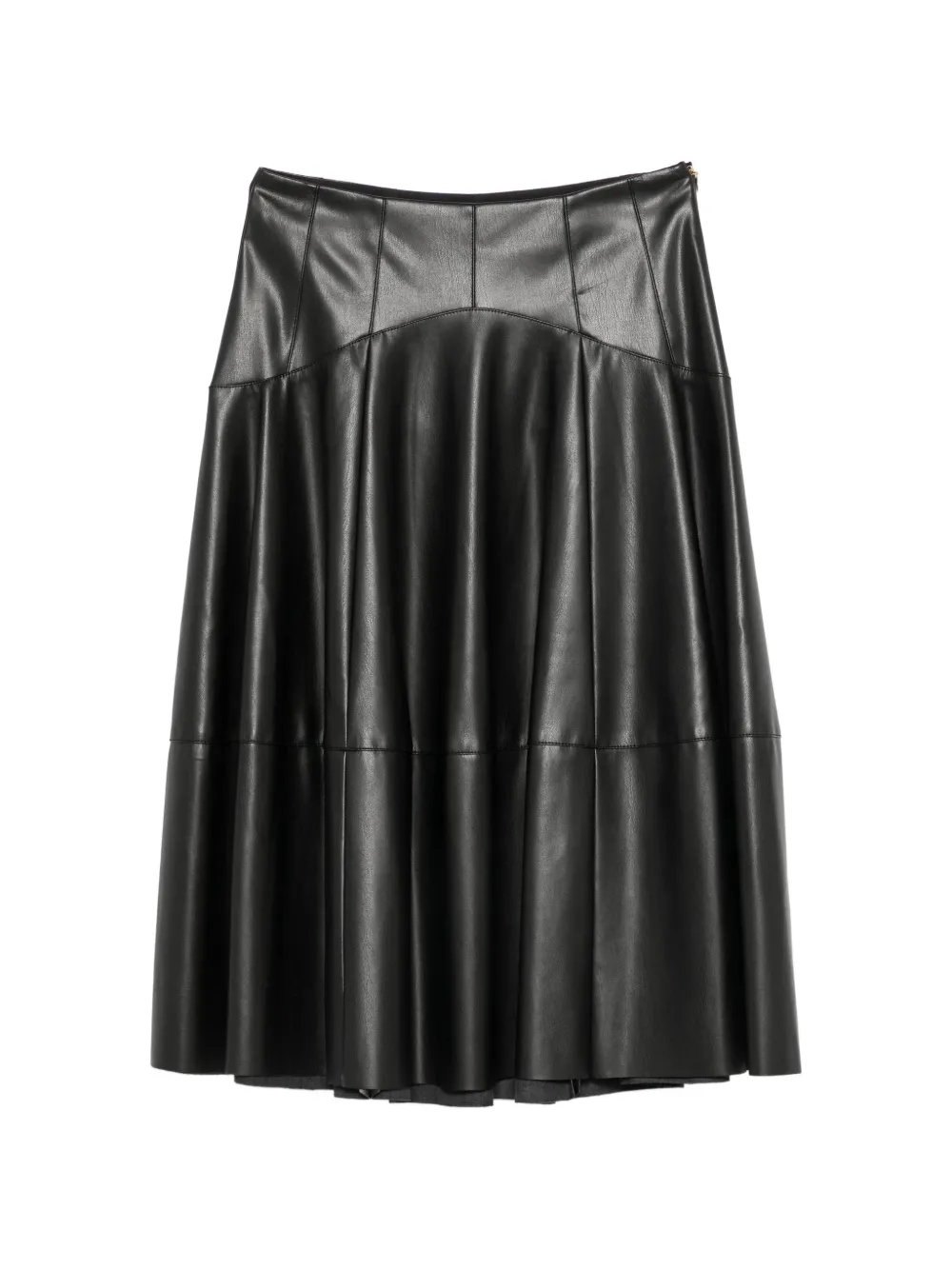 LIU JO panelled pleated skirt - Nero