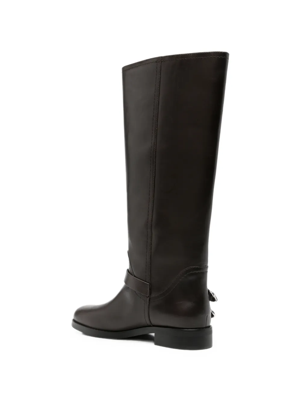 PINKO buckled leather cowboy boots Bruin