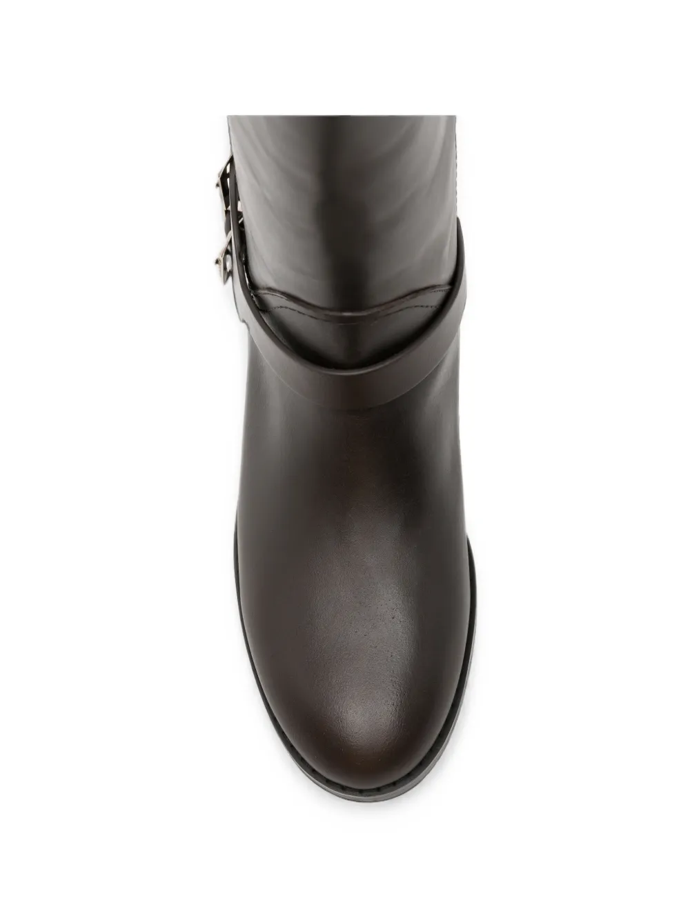 PINKO buckled leather cowboy boots Bruin