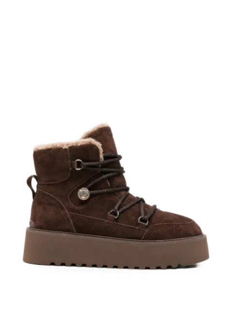 PINKO suede platform boots