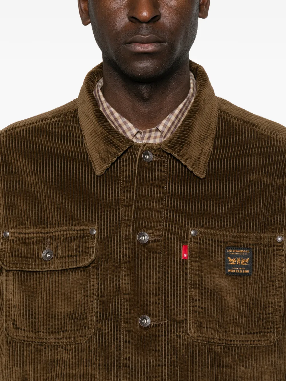 Levi's corduroy pocket-detail jacket Bruin