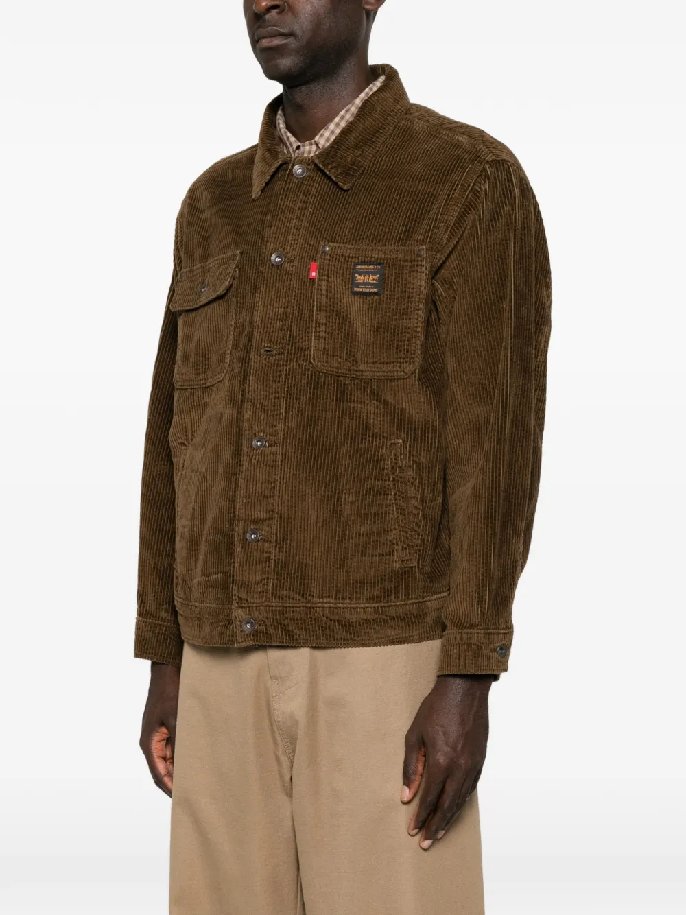 Levi's corduroy pocket-detail jacket Bruin