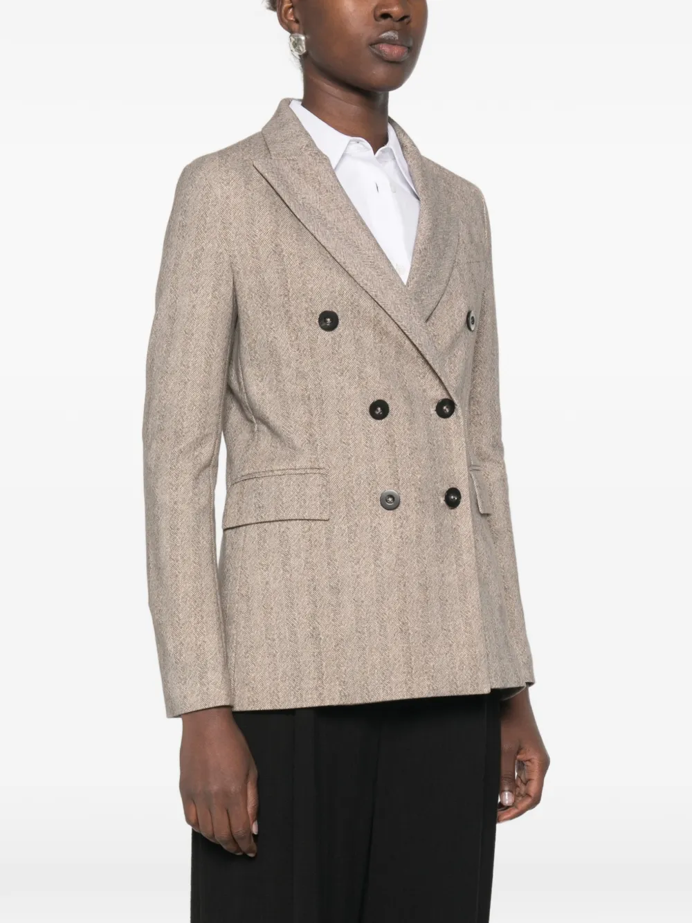 Circolo 1901 Jas met dubbele rij knopen Beige