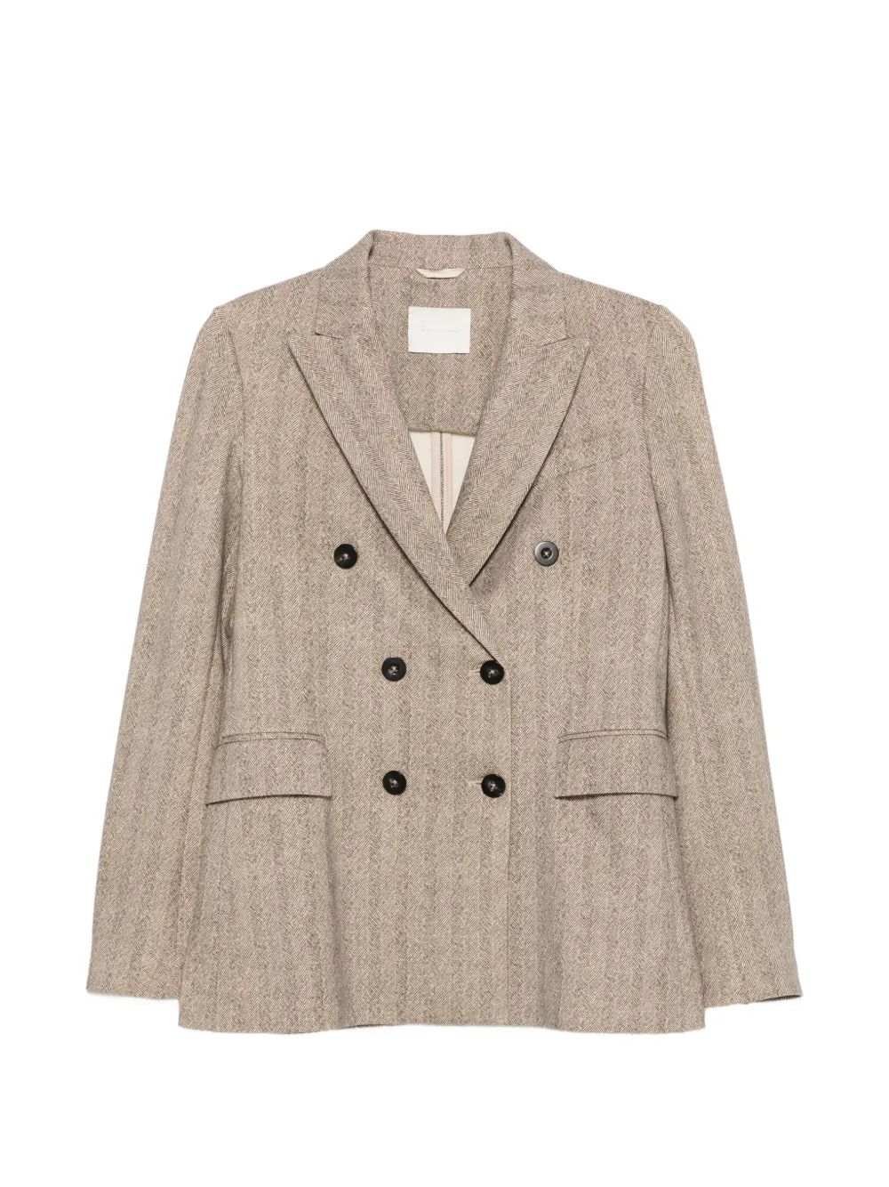 Circolo 1901 double-breasted herringbone jacket - Toni neutri
