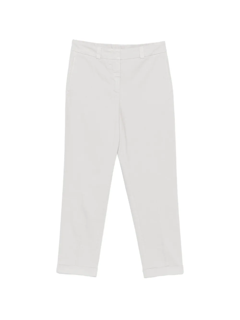 Peserico cropped-leg turn-up trousers - Nude
