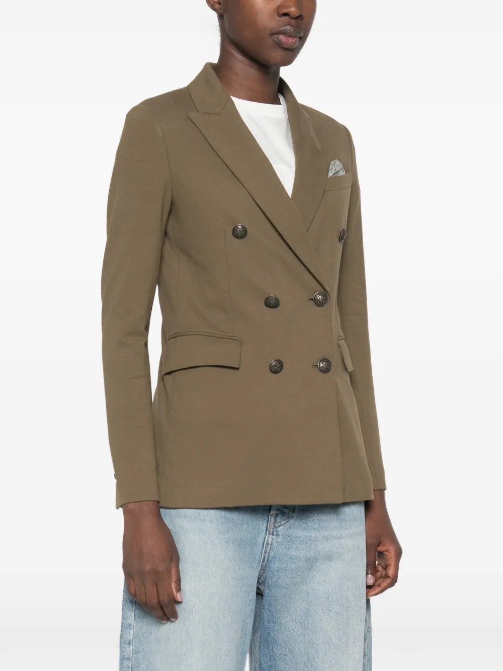 Circolo 1901 Blazer met dubbele rij knopen Groen