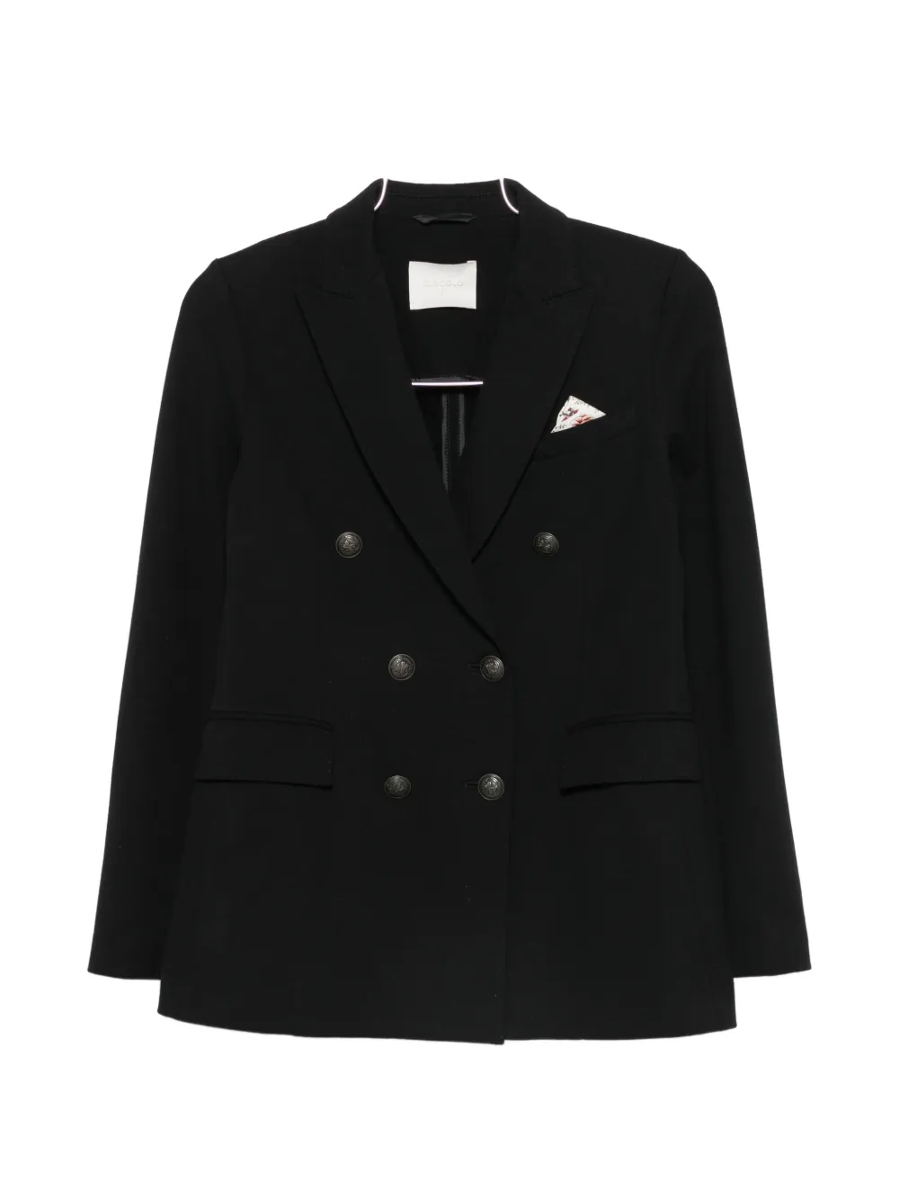 Circolo 1901 double-breasted peak-lapel jacket - Schwarz
