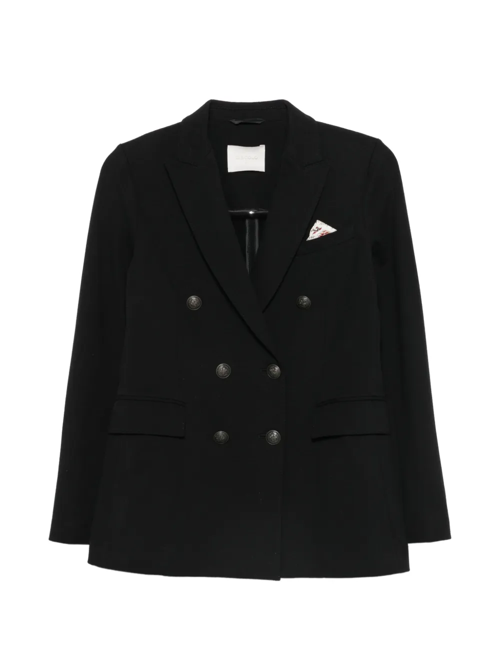 Circolo 1901 double-breasted peak-lapel jacket - Nero