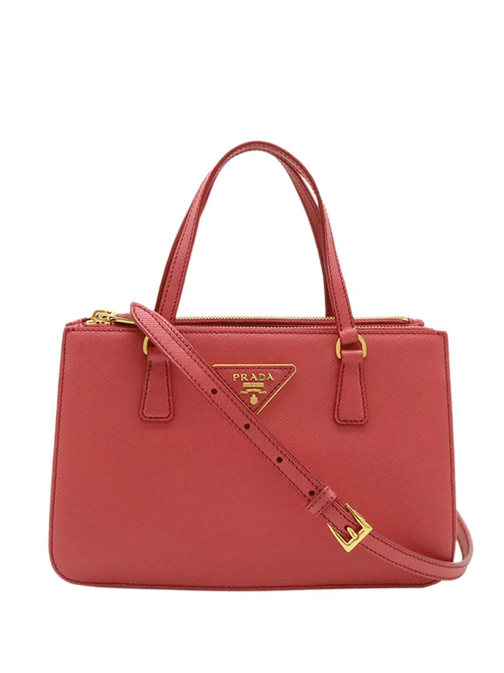Prada Pre-Owned 2010-2026 Mini Saffiano Lux Galleria Double Zip satchel - Rosa