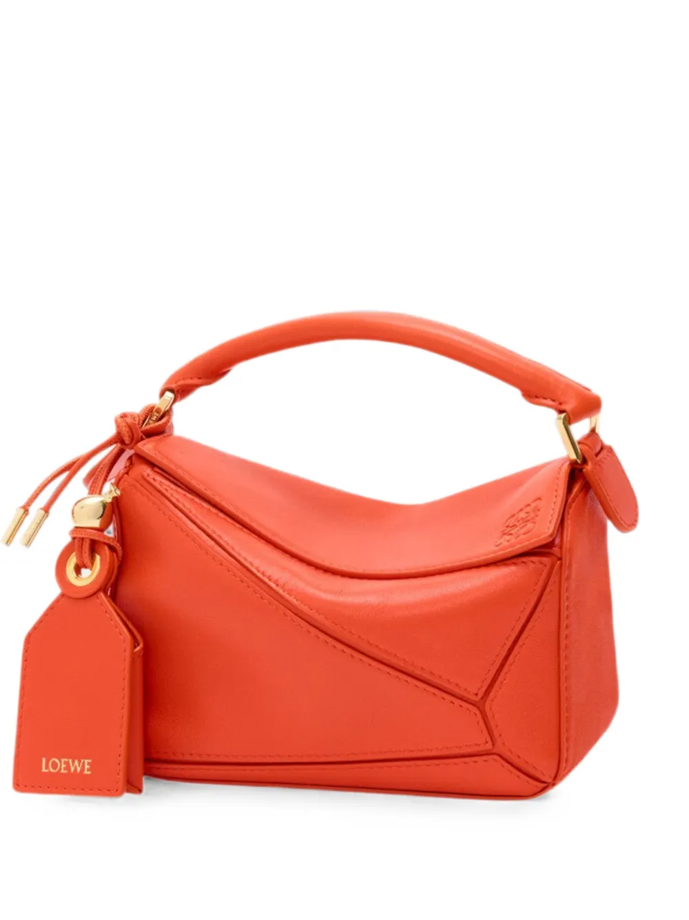LOEWE mini Puzzle leather bag - Arancione