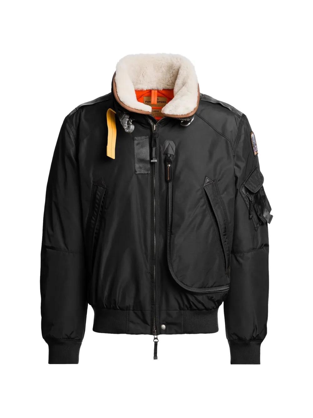 Parajumpers Fire S. Daunenjacke mit Shearling - Schwarz