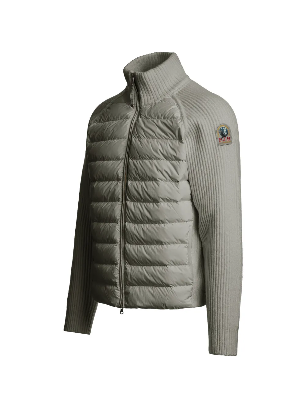 Parajumpers Olmo ribgebreid gewatteerd jack Grijs