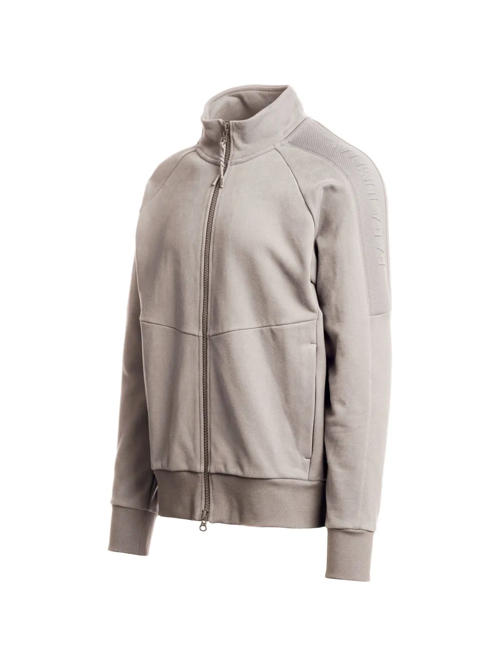Parajumpers Otton sweater met logoband en rits Grijs