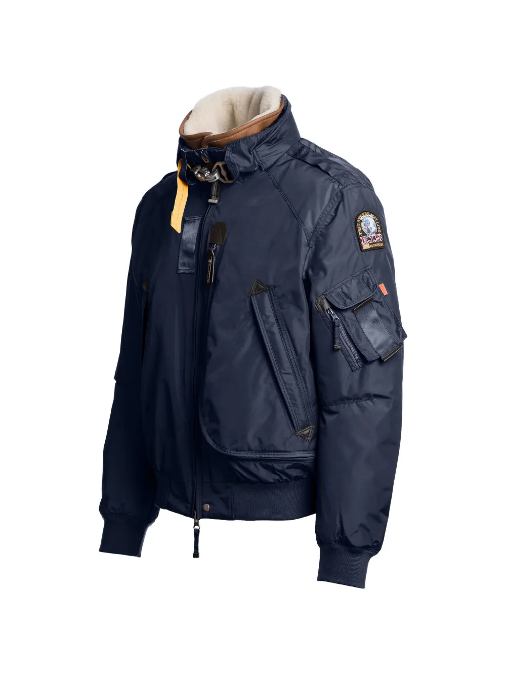 Parajumpers Fire S. donsjack met lammy afwerking Blauw