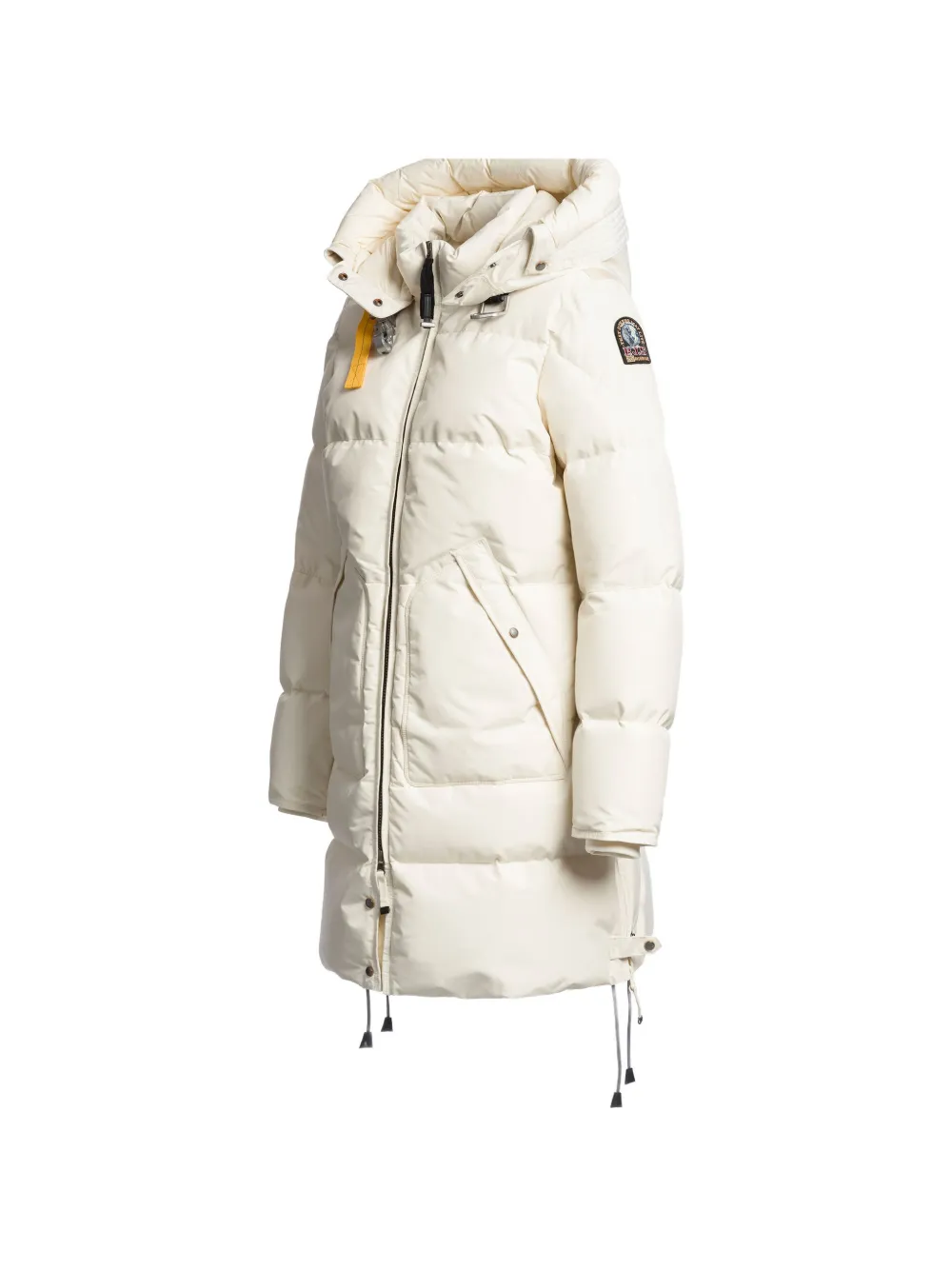 Parajumpers Long Bear gewatteerde jas met capuchon Wit