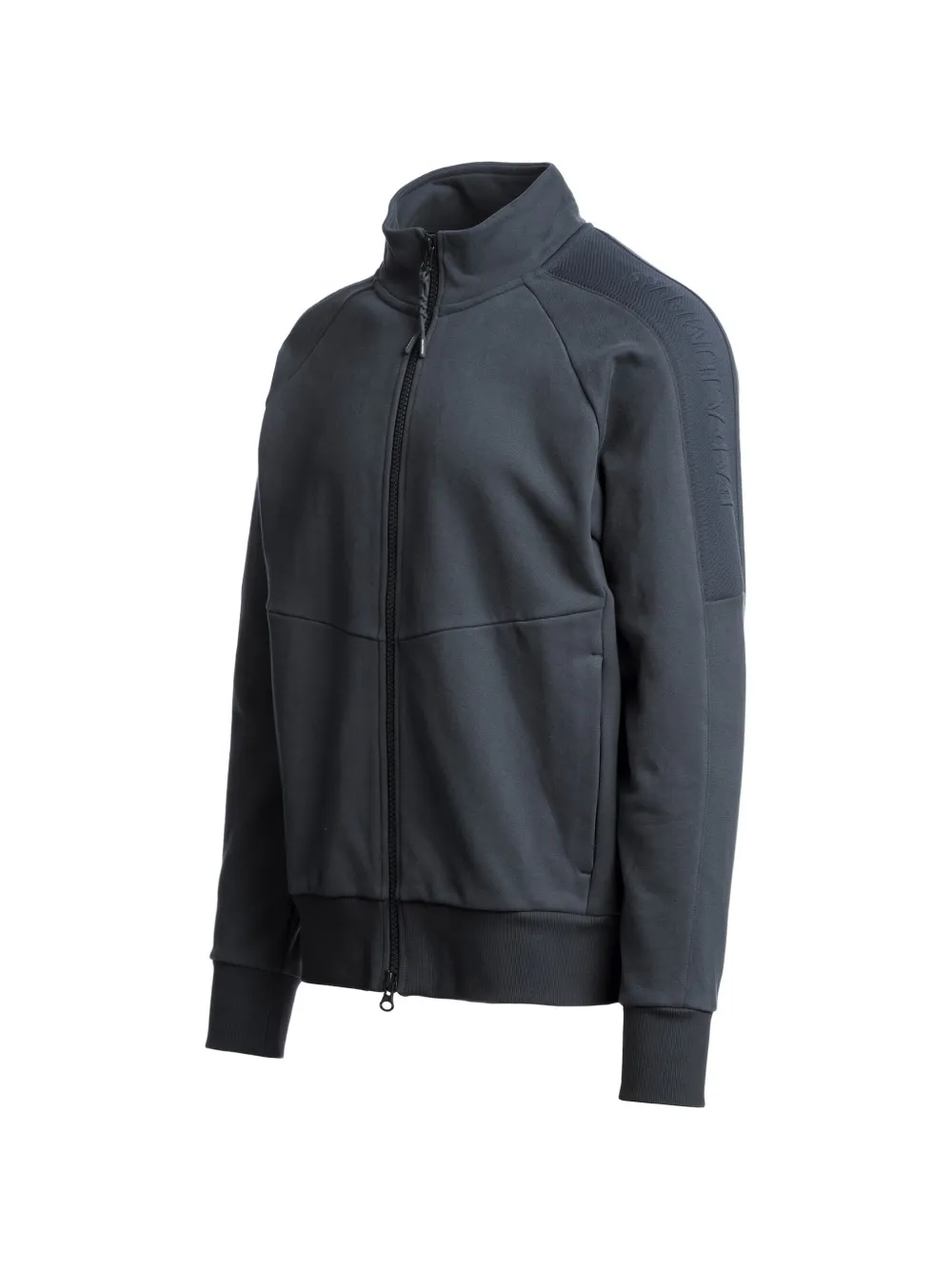 Parajumpers Otton sweater met logoband en rits Grijs