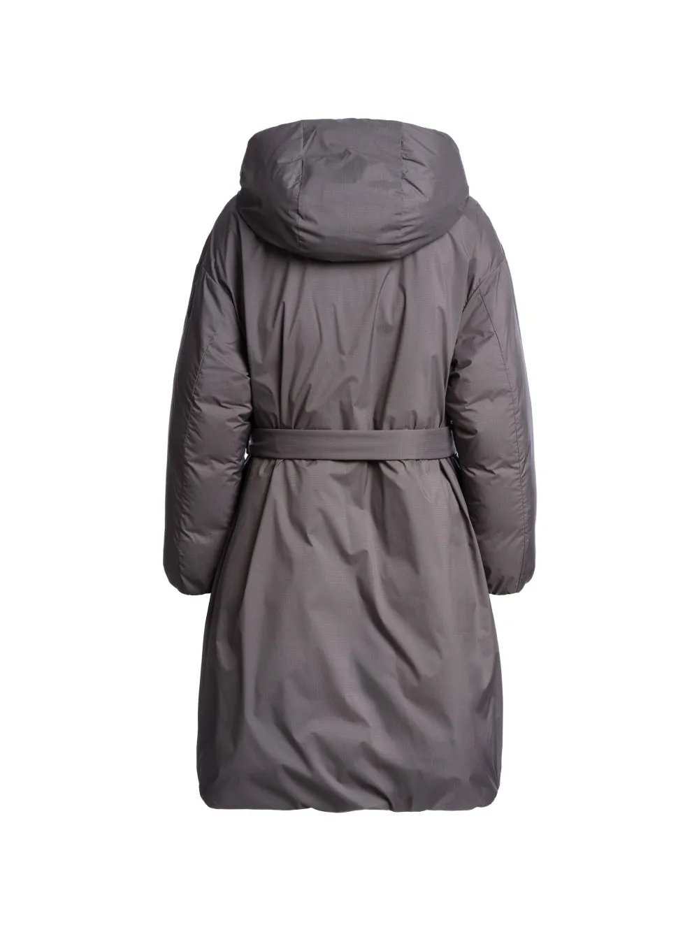 Parajumpers Deras jas met capuchon en ceintuur Grijs