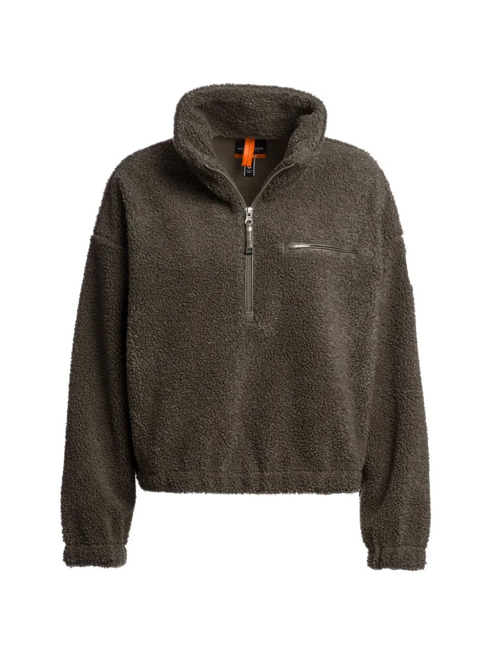 Parajumpers Fleece-Hoodie mit kurzem Reißverschluss - Grün