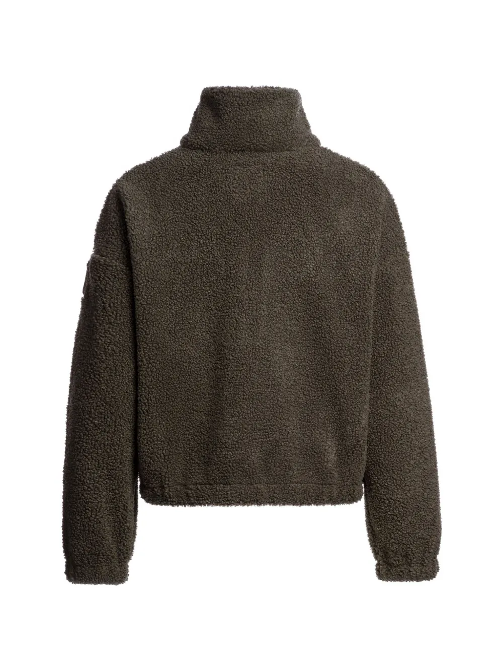 Parajumpers Fleece hoodie met halve rits Groen