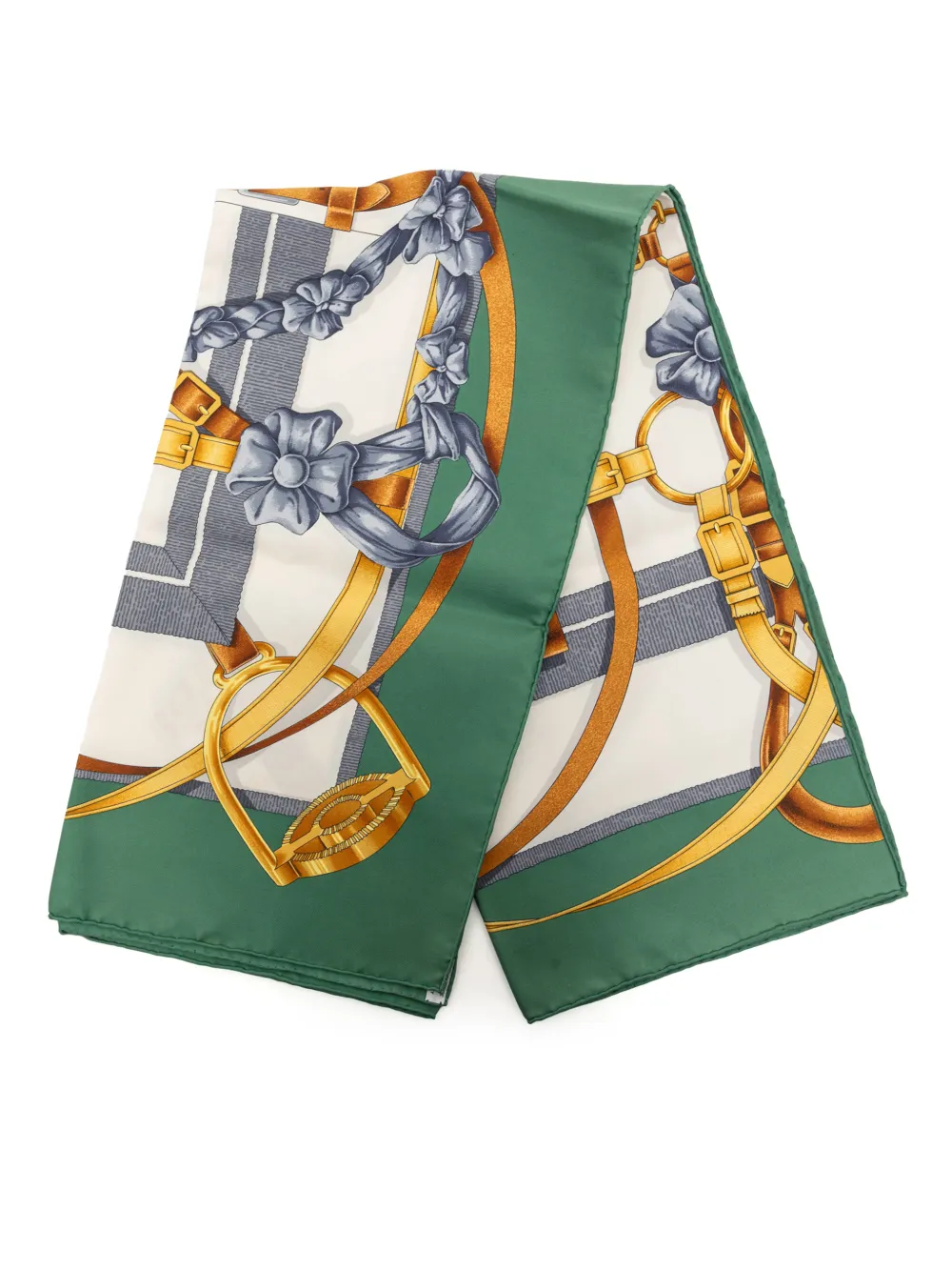 Hermès Pre-Owned 20th Century Grand Manege Silk Scarf 90 scarves - Verde