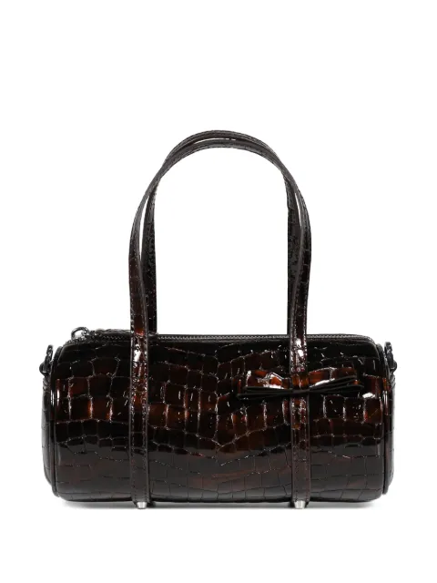 Sandy Liang nano Pencil Case croc-effect bow-detail bag