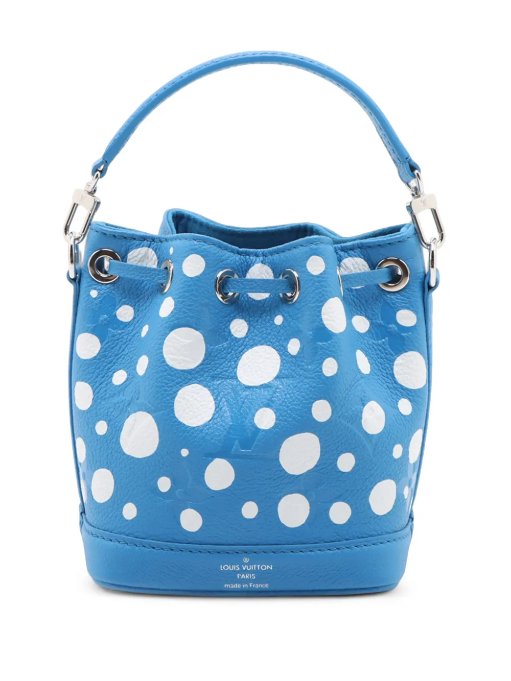 Louis Vuitton Pre-Owned 2023 Yayoi Kusama Monogram Giant Empreinte Infinity Dots Nano Noe bucket bag - Blue