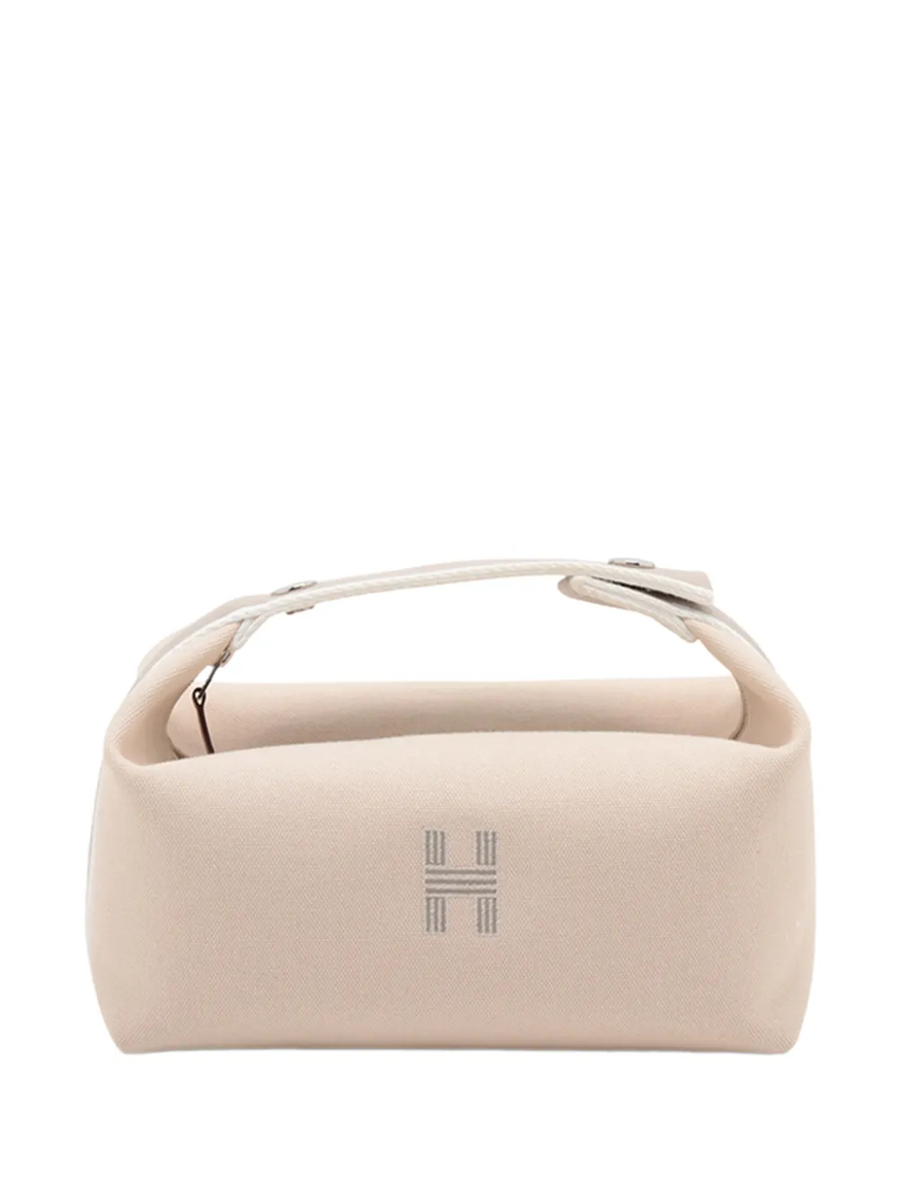 Hermès Pre-Owned 2020-2026 Small Toile Bride A Brac Case vanity bag - Toni neutri