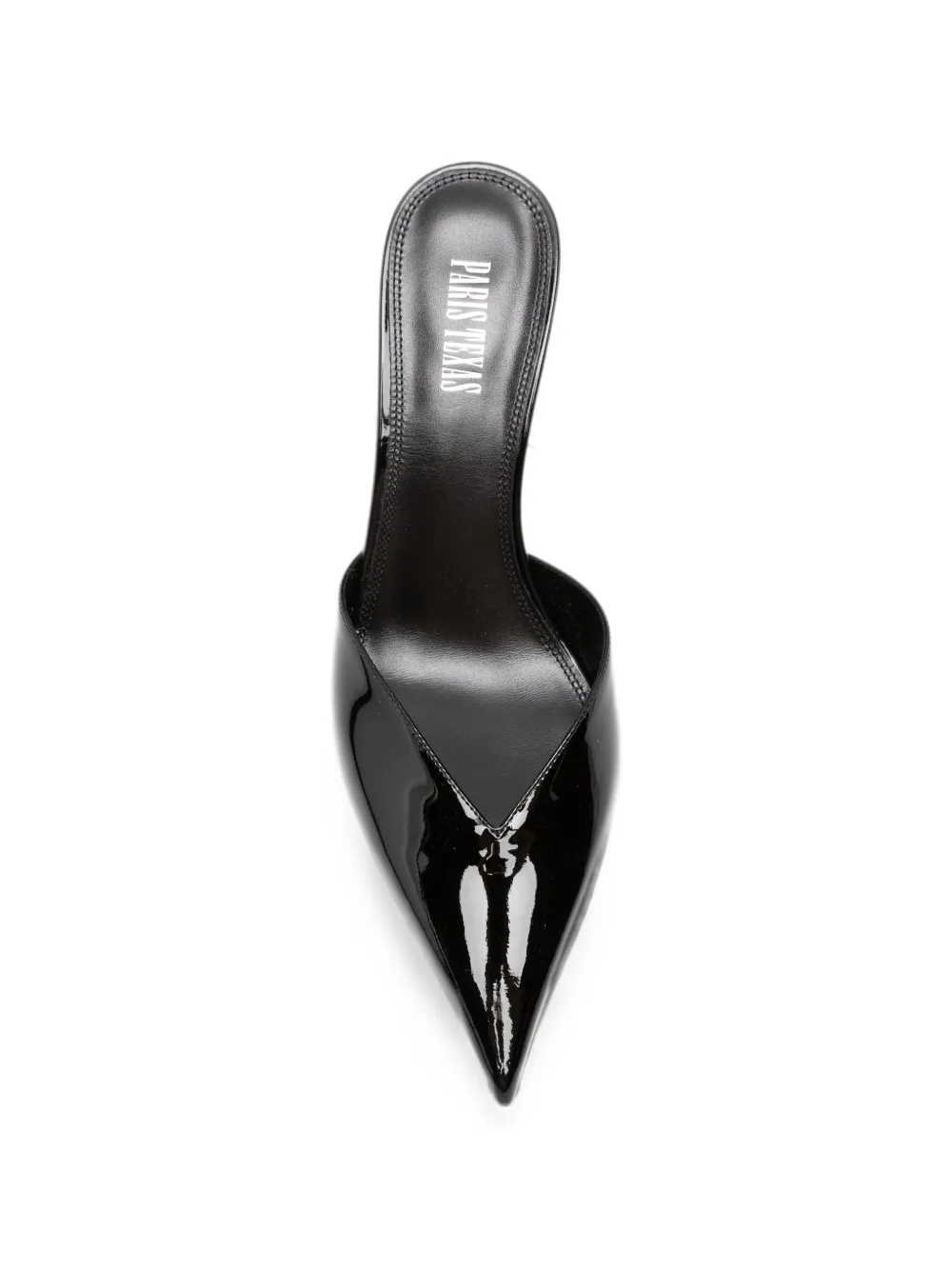 Paris Texas Lidia patent-leather pointed-toe mules Zwart