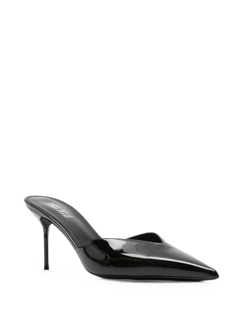 Paris Texas Lidia patent-leather pointed-toe mules Zwart