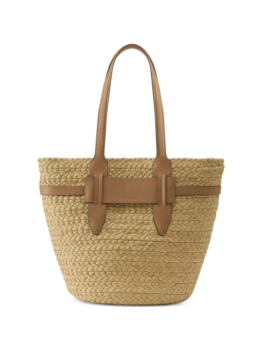 Helen Kaminski woven raffia tote bag - Toni neutri