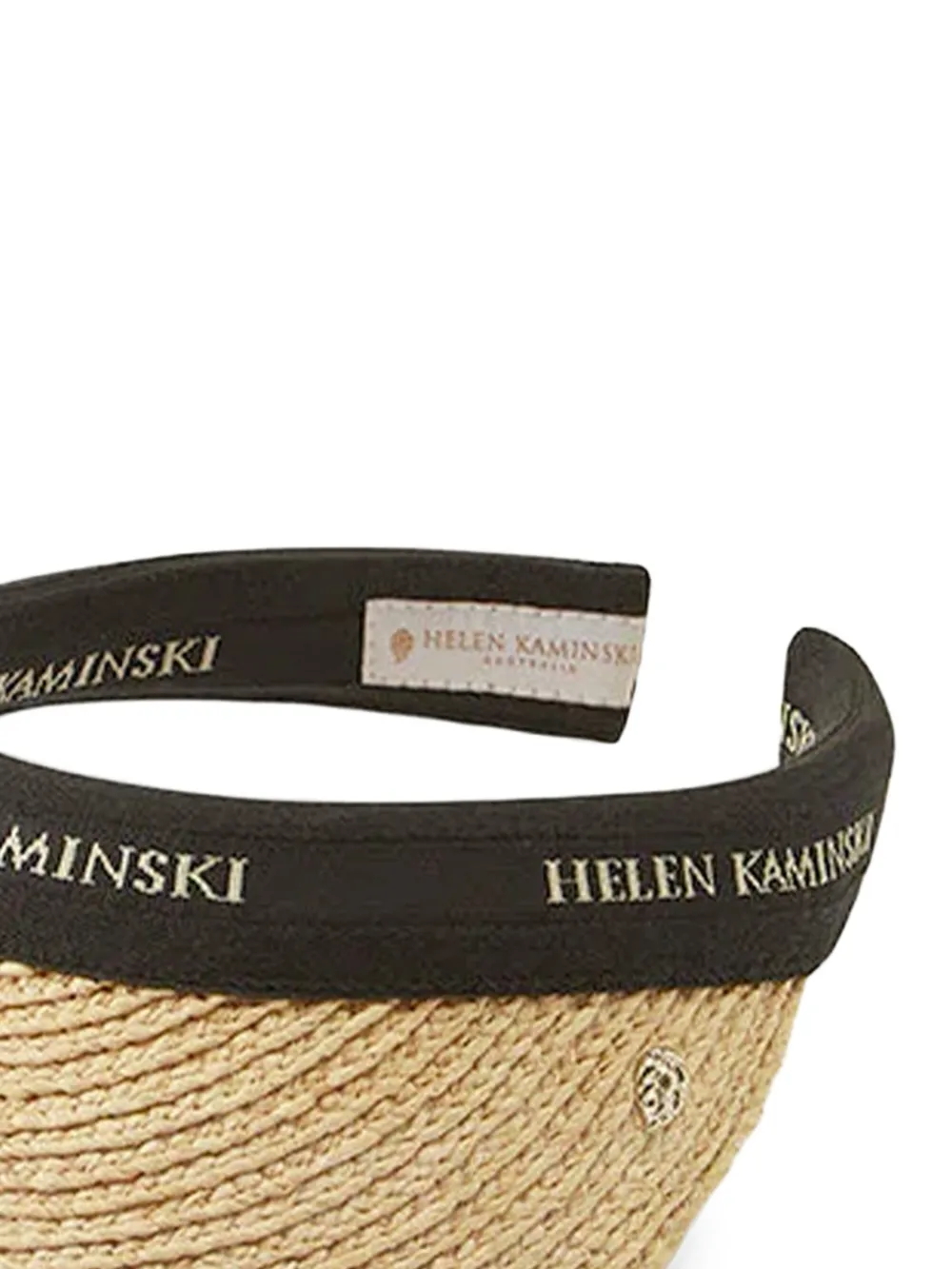 Helen Kaminski ラフィア サンバイザー | ニュートラル | FARFETCH JP
