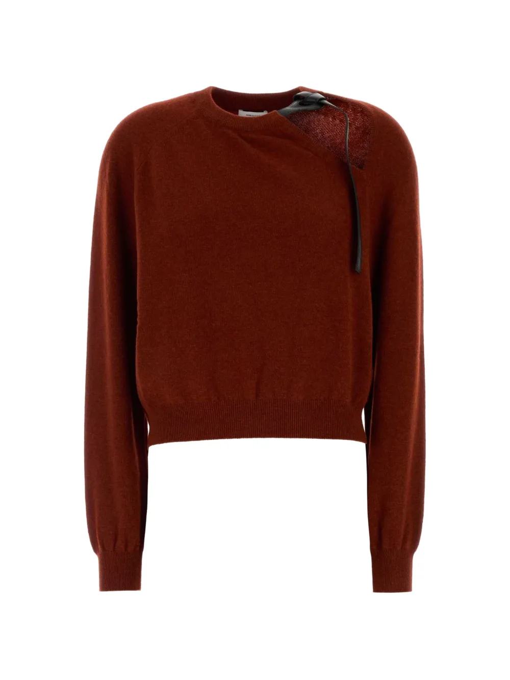 Ferragamo cut-out-detail sweater - Brown