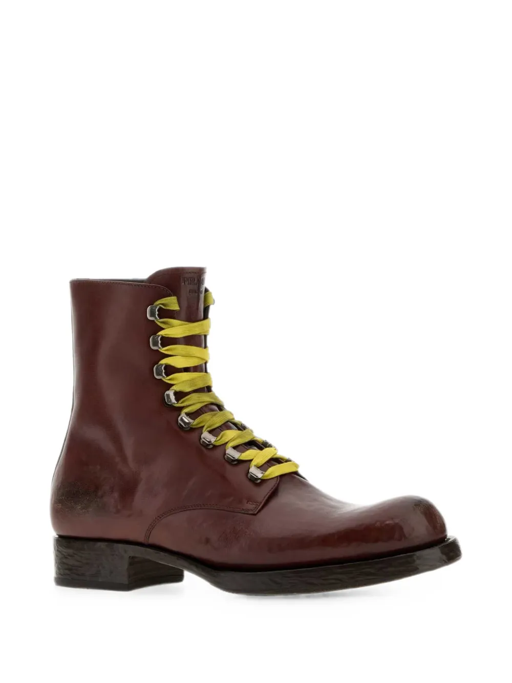 Prada lace-up leather ankle boots Bruin