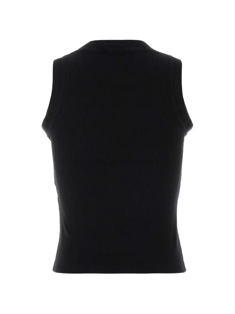 Off-White Geribbelde tanktop met logoprint Zwart
