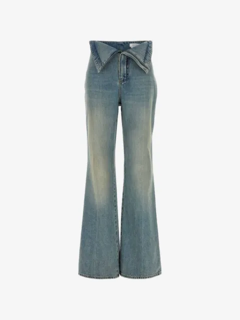 Alexander McQueen フォールドオーバーフレアジーンズ