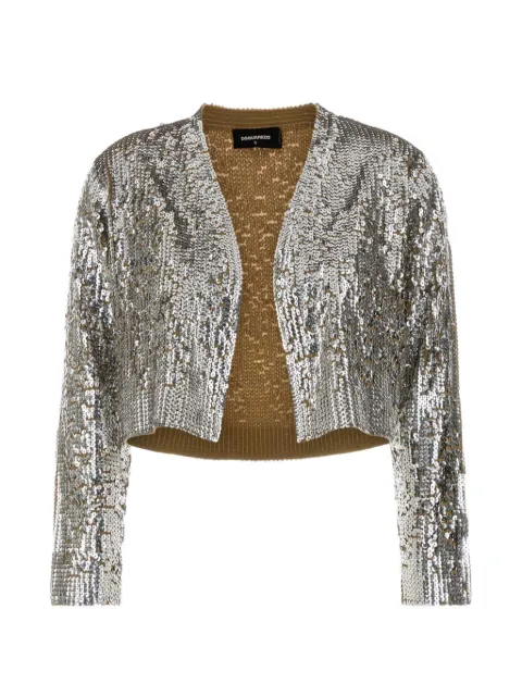 DSQUARED2 Cropped-Cardigan mit Pailletten