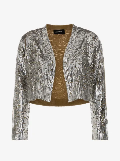 DSQUARED2 sequin-embellished cropped cardigan