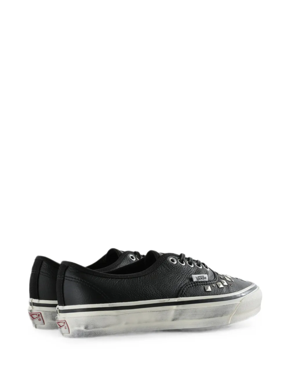 Vans stud-embellished leather sneakers Zwart