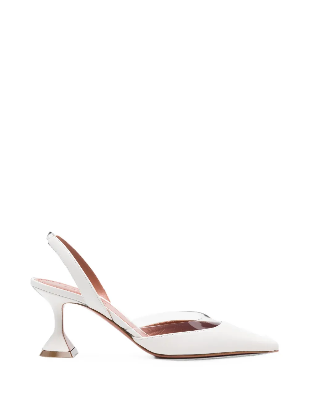 Amina Muaddi Lara slingback pumps Wit