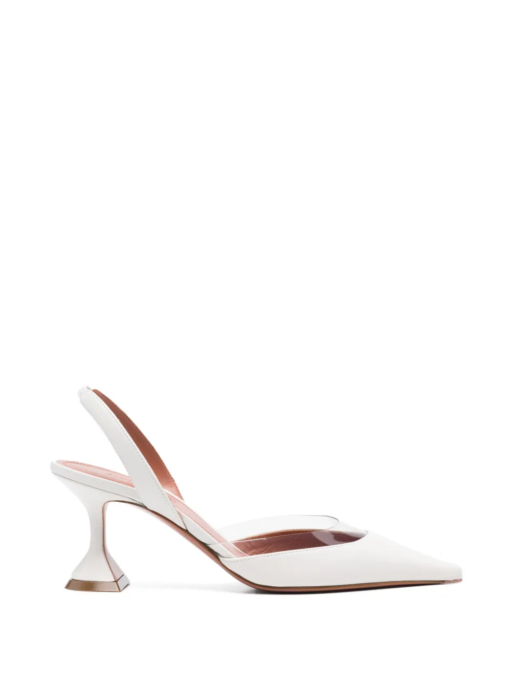 Amina Muaddi Lara slingback pumps Wit